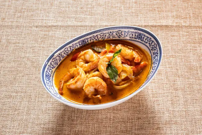 Curry de crevettes