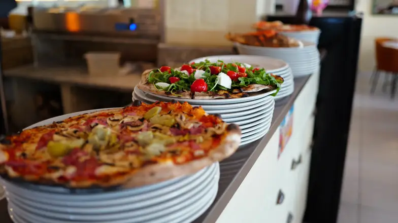 Pizzas prêtes à servir
